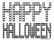 Happy Halloween Coloring Page 2
