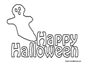 Happy Halloween Coloring 1