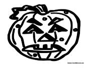 Scary Dark Jack O Lantern