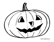 Pumpkin Coloring Page 1