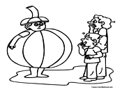 Pumpkin Coloring Page 7