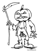 Pumpkin Coloring Page 9