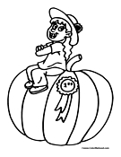 Pumpkin Coloring Page 11