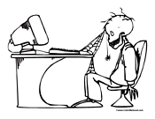 Skeleton Coloring Page 8