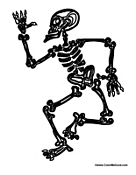 Dancing Halloween Skeleton