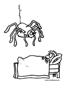 Spider Coloring Page 4
