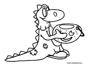 Trick or Treat Coloring Page 6