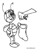 Trick or Treat Coloring Page 7