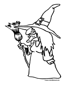 Witch Coloring Pages