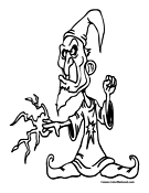 Wizard Coloring Page 3