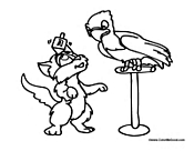 Animals Playing with Dreidel