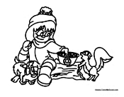 Jewish Girl with Squirrels