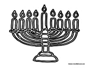 Jewish Hanukkah Menorah