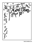 Mardi Gras Party Activity