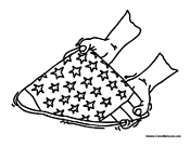 Memorial Flag Folded