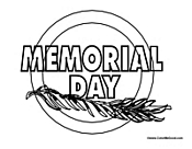 Memorial Day Coloring Page