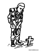 Memorial Service Soldier