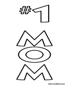 #1 Mom for Mothers Day