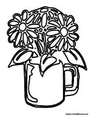 Mug with Flowers for Mom