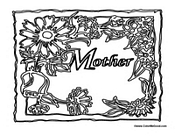 Mothers Day Card with Flowers