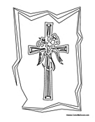 Christian Cross Palm Sunday