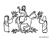 Laying Palm Branches for Jesus