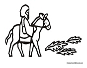 Jesus Riding Colt to Jerusalem
