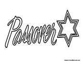 Passover Coloring Page