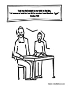 Passover Coloring with Scripture