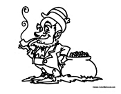 Leprechaun with Pot of Gold