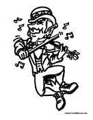 Leprechaun Playing Fiddle