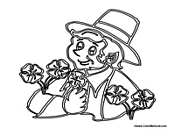 Irish Boy with Clovers