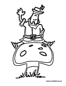 Irish Person on a Mushroom