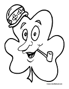 Shamrock Coloring Page 2