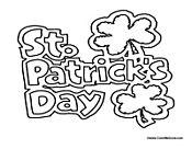St. Patrick's Day Coloring Page