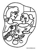 Cornucopia Coloring Page 1