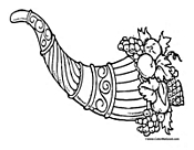 Cornucopia Coloring Page 5
