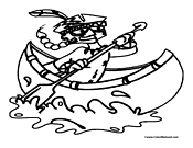 Indian Coloring Page 7