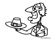 Pilgrim Man with Hat