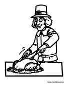 Pilgrim Preparing the Feast