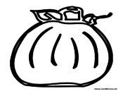 Basic Pumpkin to Color