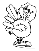 Turkey Coloring Page 01