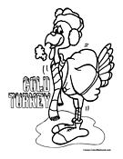 Turkey Coloring Page 02