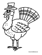 Turkey Coloring Page 07