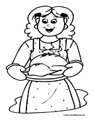 Turkey Coloring Page 08