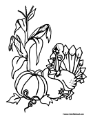 Turkey Coloring Page 14
