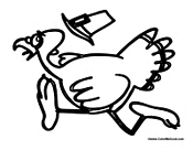 Wild Turkey Running