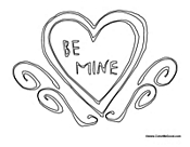 Be Mine Valentine Card