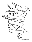 Bird Heart V-Day Design