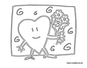 Heart with Flowers